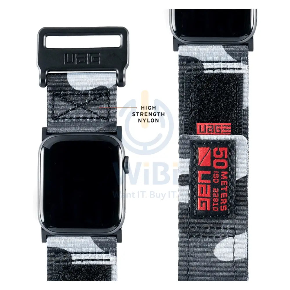 UAG Apple Watch Active Strap - 44mm/42mm / Midnight Camo Accessories > Smart Watches > Straps