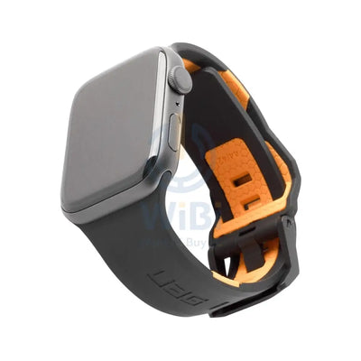 UAG Apple Watch Civilian Strap - 44mm/42mm / Black/Orange Accessories > Smart Watches