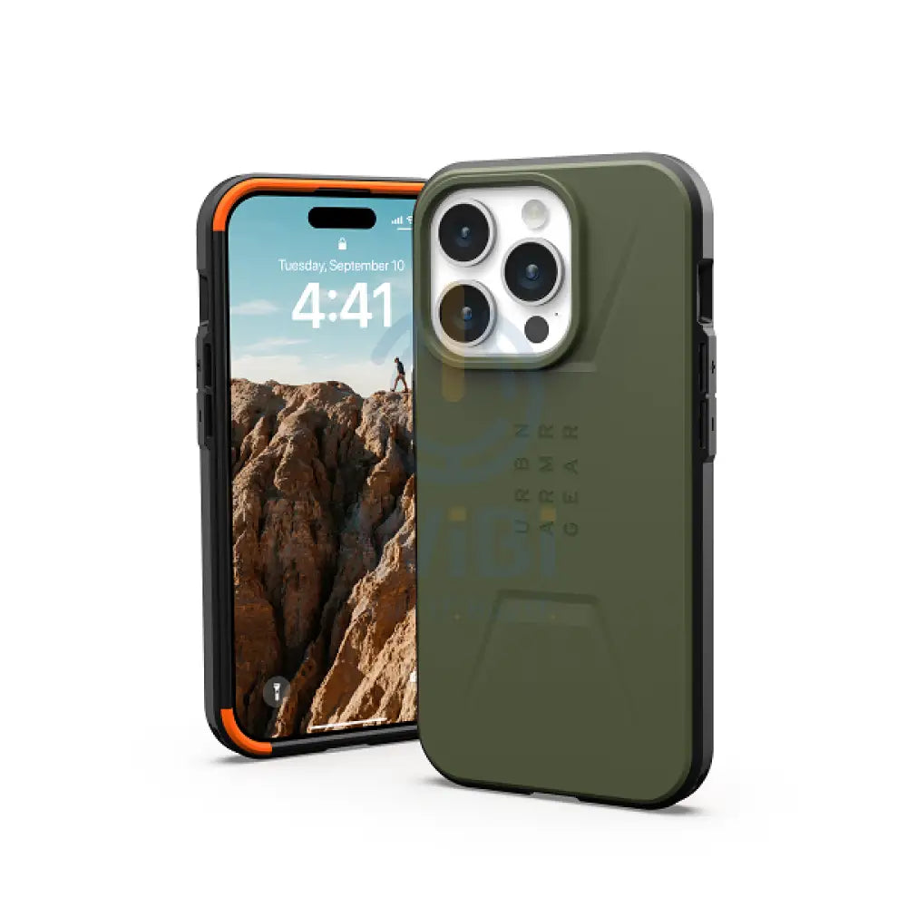 UAG Civilian Magsafe Case - Apple iPhone 15 Pro / Olive Drab Accessories > Mobiles & Tablets > Mobiles > Covers & Cases