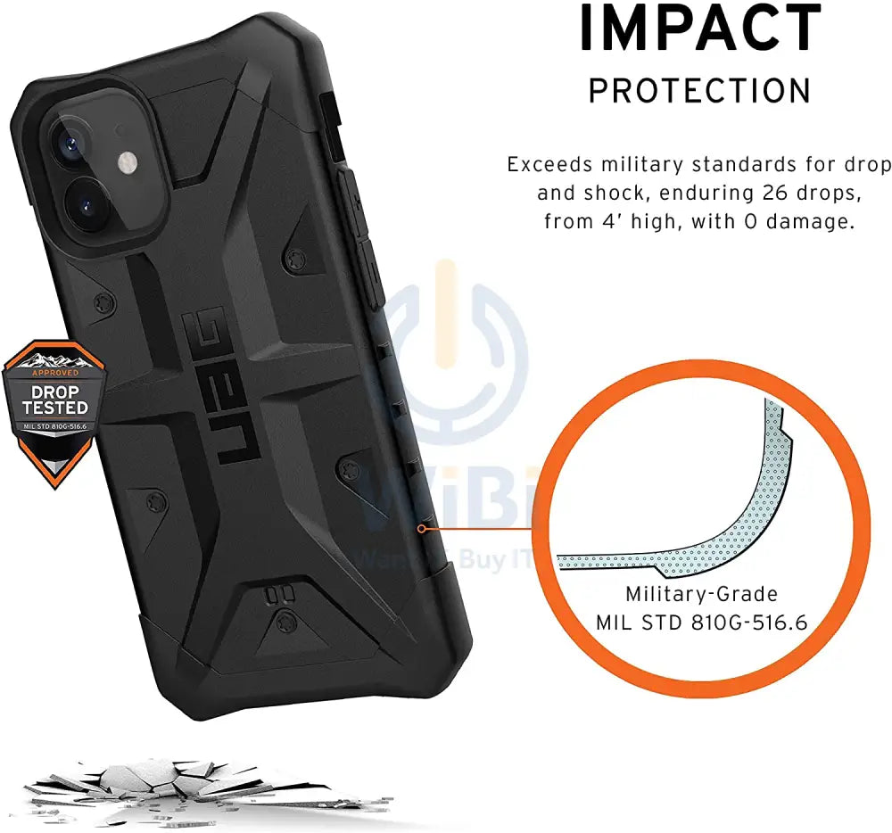 UAG iPhone 12 mini Pathfinder Case - Black Accessories > Mobiles & Tablets > Mobiles > Screen Protectors & Covers