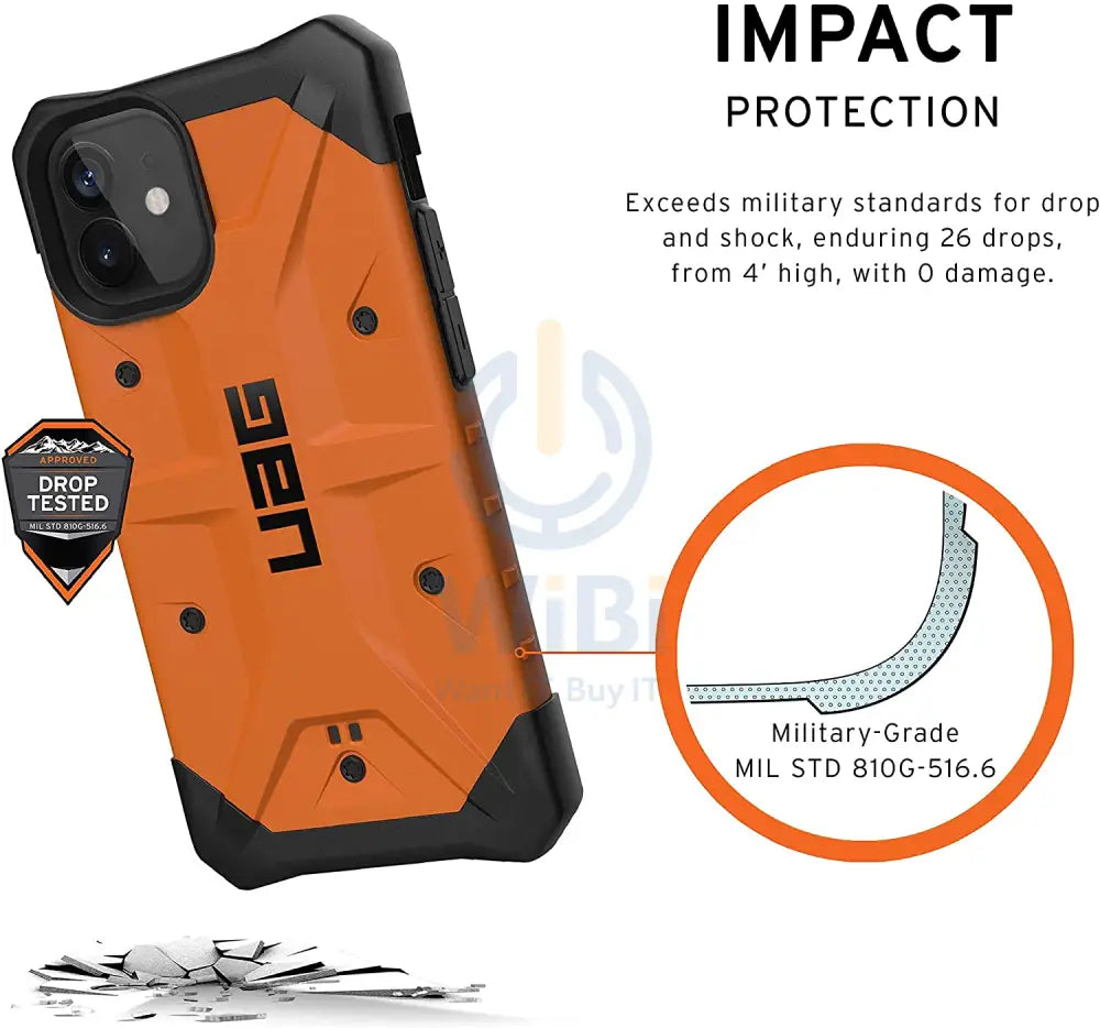 UAG iPhone 12 mini Pathfinder Case - Orange Accessories > Mobiles & Tablets > Mobiles > Screen Protectors & Covers