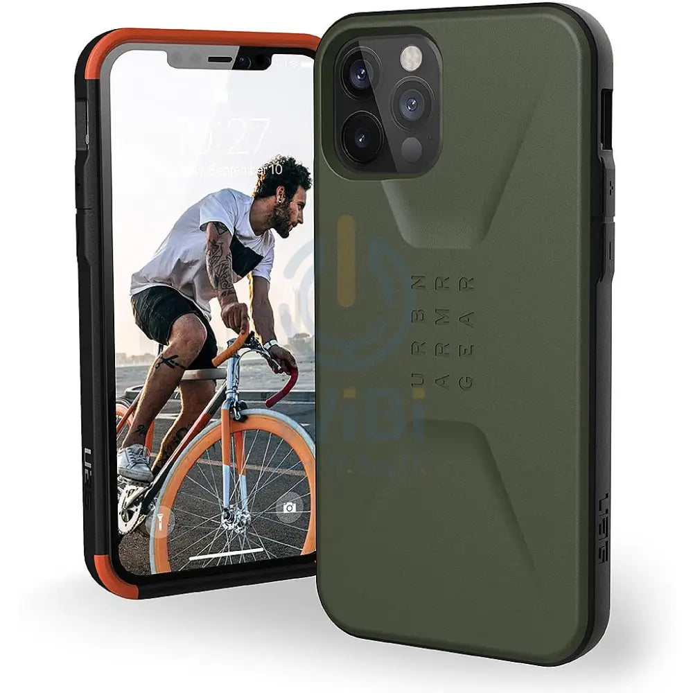 UAG iPhone 12 / iPhone 12 Pro Civilian Case - Olive Accessories > Mobiles & Tablets > Mobiles > Screen Protectors &