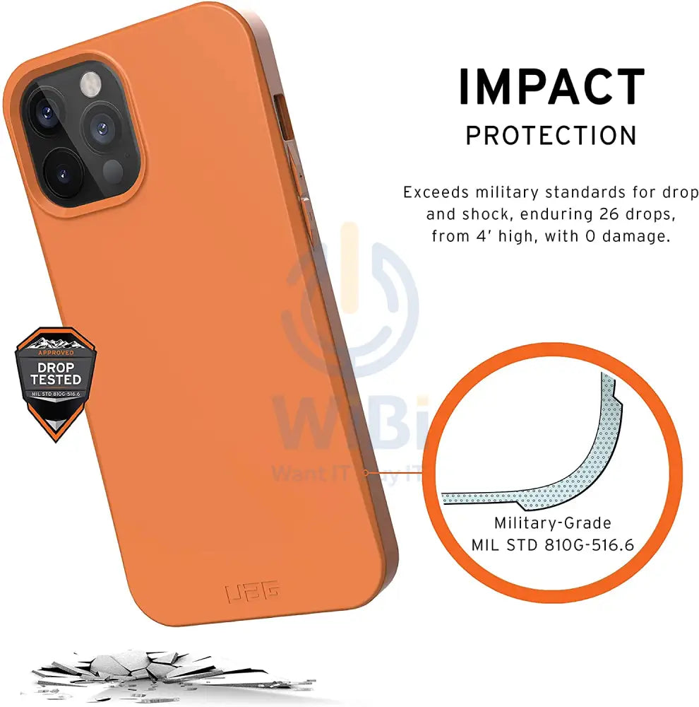 UAG iPhone 12 Pro Max Outback Bio Case - Orange Accessories > Mobiles & Tablets > Mobiles > Screen Protectors & Covers