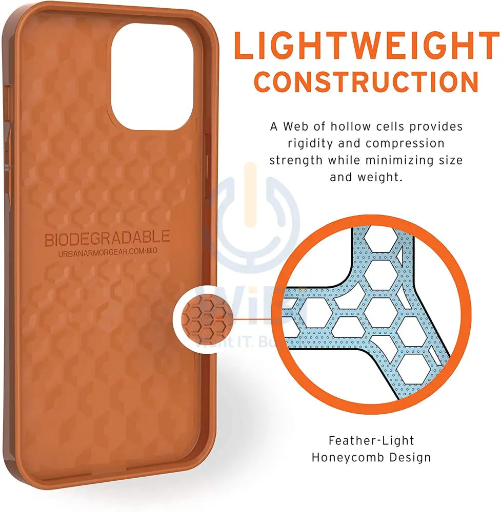 UAG iPhone 12 Pro Max Outback Bio Case - Orange Accessories > Mobiles & Tablets > Mobiles > Screen Protectors & Covers
