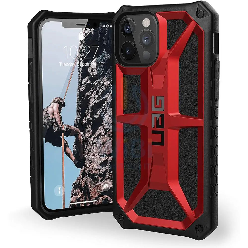 UAG iPhone 12 / iPhone 12 Pro Monarch Case - Crimson Accessories > Mobiles & Tablets > Mobiles > Screen Protectors &