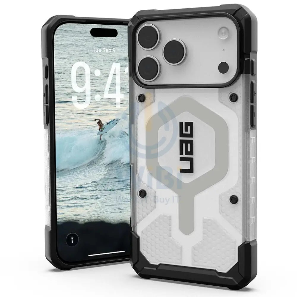 UAG iPhone 17 Pro Max Pathfinder Clear Magsafe Case - Ice/Silver Accessories > Mobiles & Tablets > Mobiles > Covers &