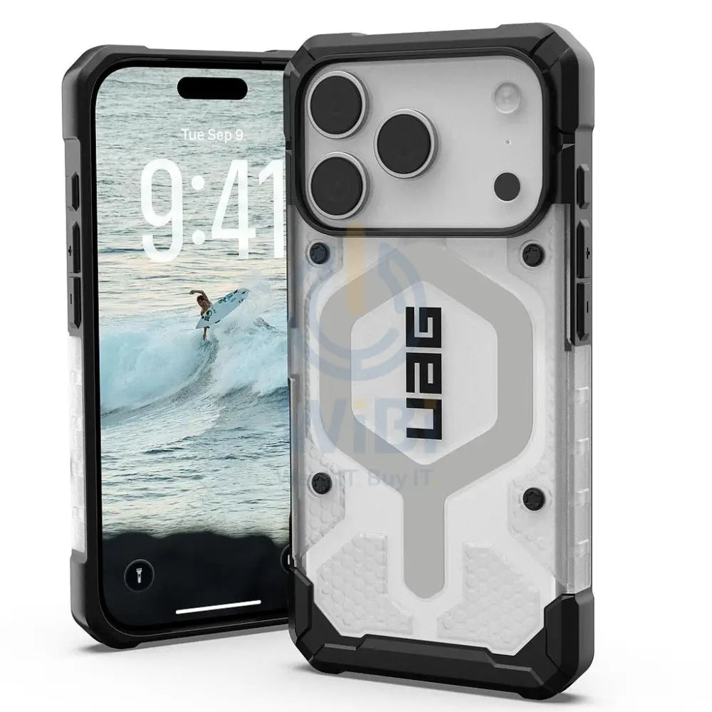 UAG iPhone 17 Pro Pathfinder Clear Magsafe Case - Ice/Silver Accessories > Mobiles & Tablets > Mobiles > Covers & Cases