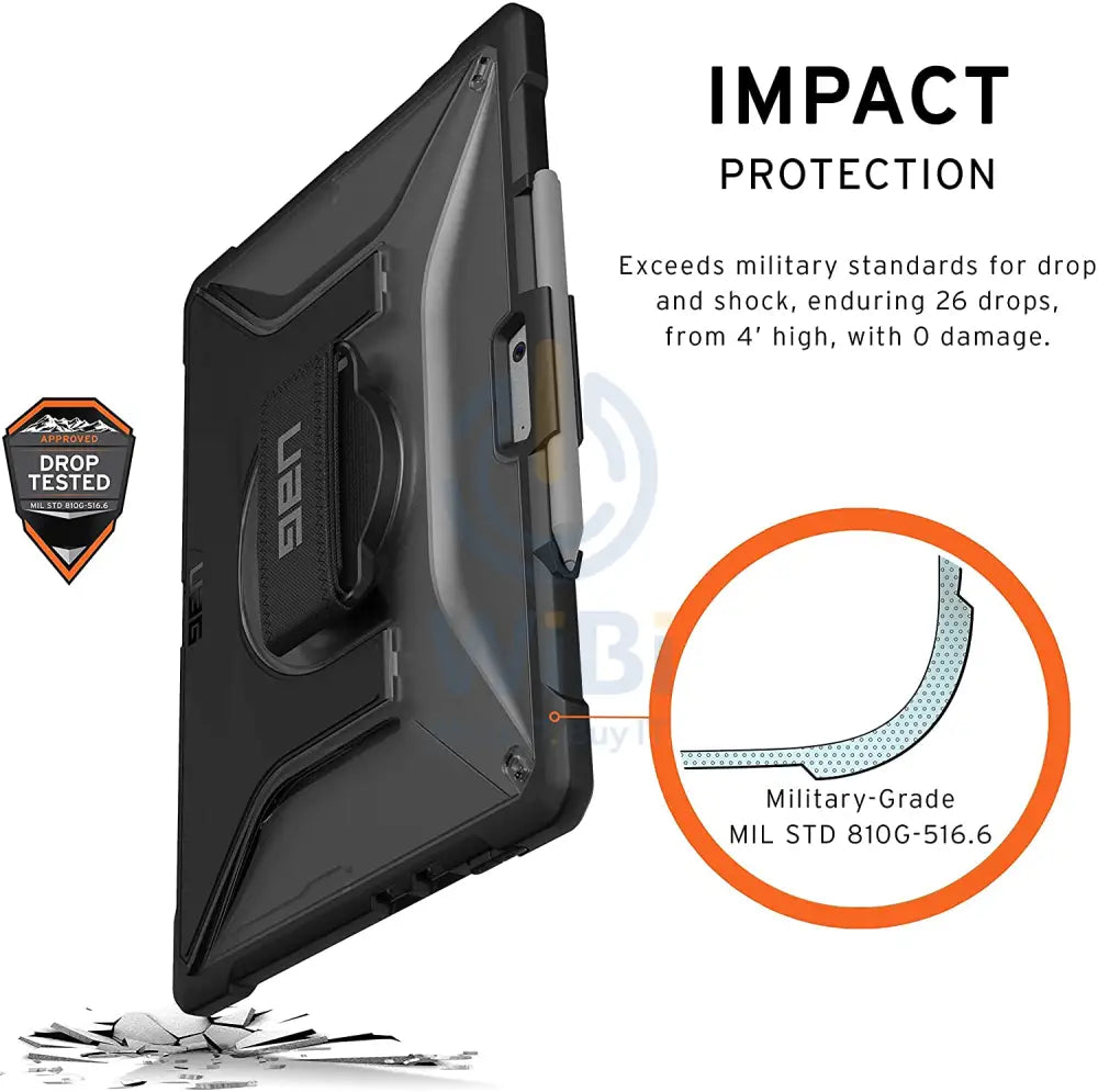 UAG Microsoft Surface Pro X Plasma Case With Handstrap & Shoulder Strap - Black Accessories > Other Laptop Accessories