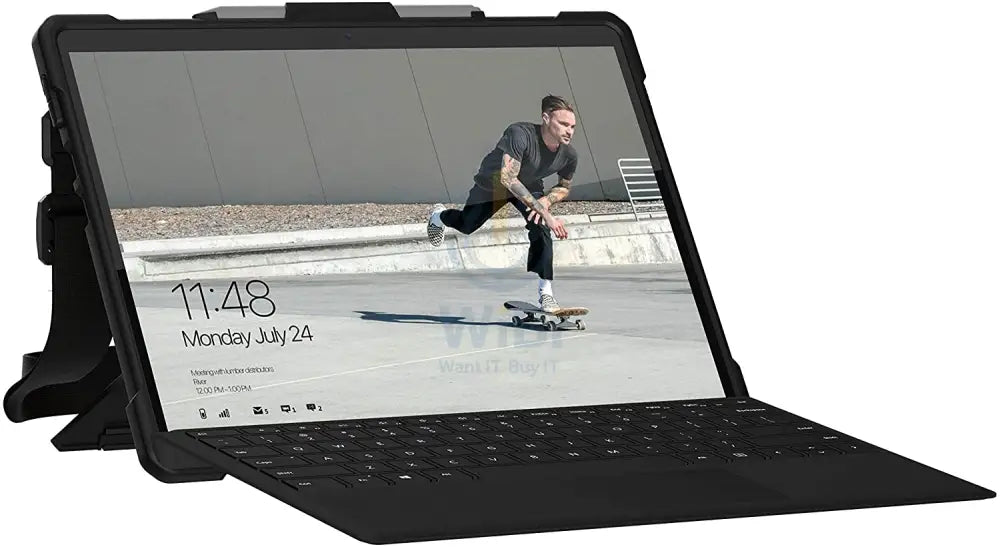 UAG Microsoft Surface Pro X Plasma Case With Handstrap & Shoulder Strap - Black Accessories > Other Laptop Accessories