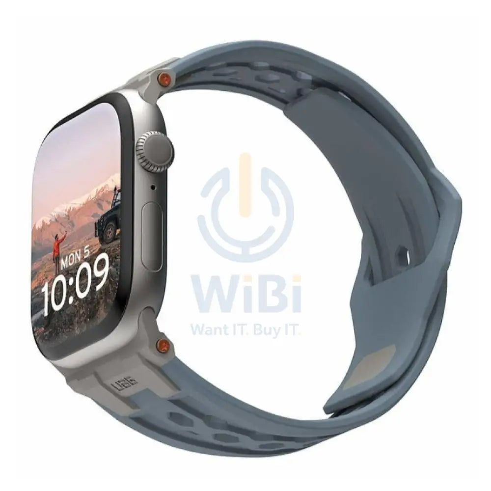 UAG Monarch Strap for Apple Watch 49/45/44/42mm - Cloud Blue/Titanium Accessories > Smart Watches > Straps