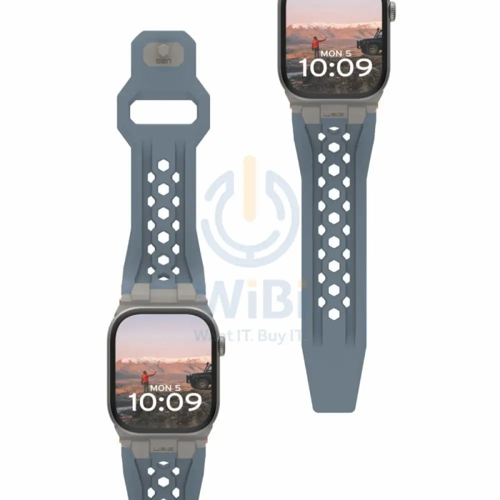 UAG Monarch Strap for Apple Watch 49/45/44/42mm - Cloud Blue/Titanium Accessories > Smart Watches > Straps