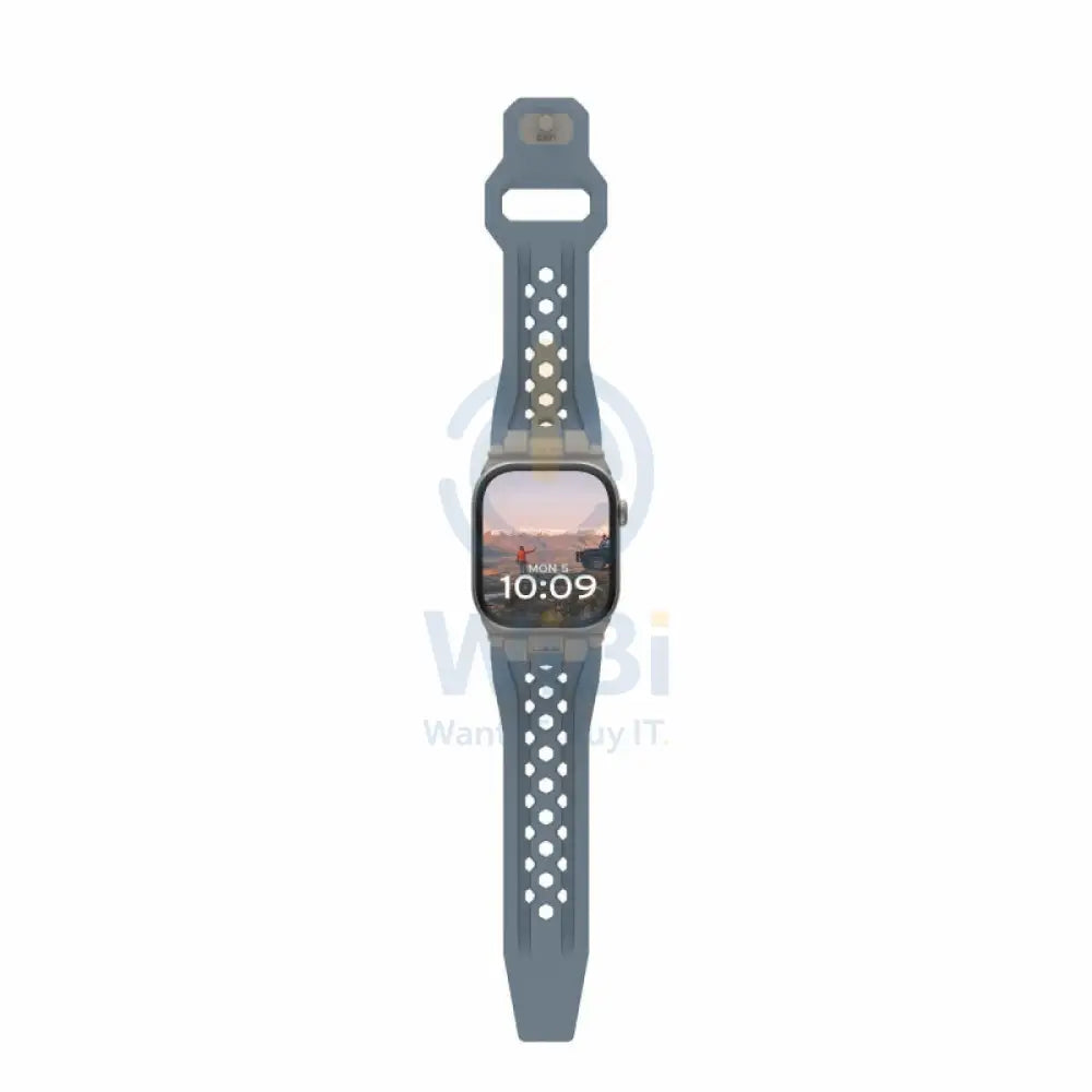 UAG Monarch Strap for Apple Watch 49/45/44/42mm - Cloud Blue/Titanium Accessories > Smart Watches > Straps