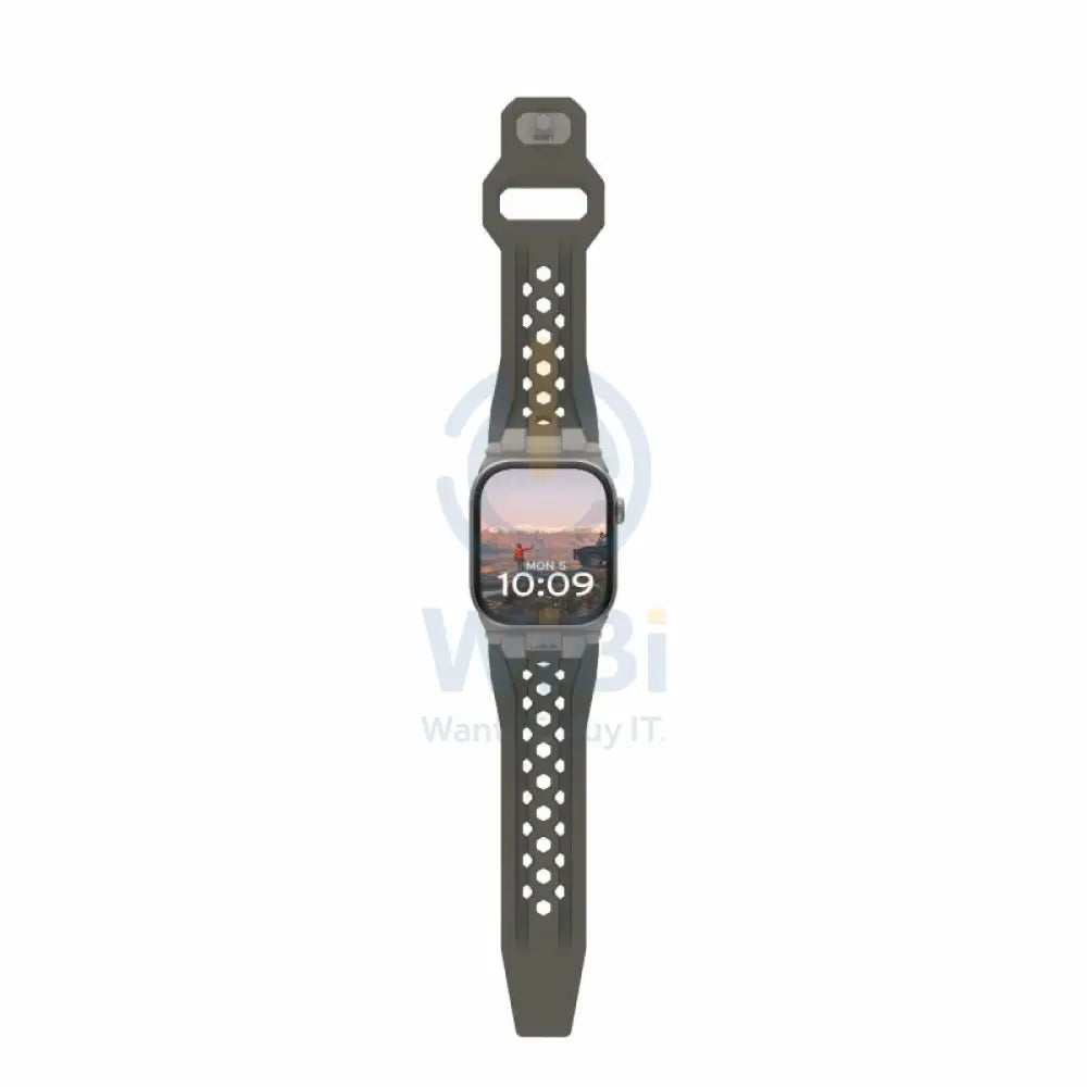 UAG Monarch Strap for Apple Watch 49/45/44/42mm - Olive/Titanium Accessories > Smart Watches > Straps