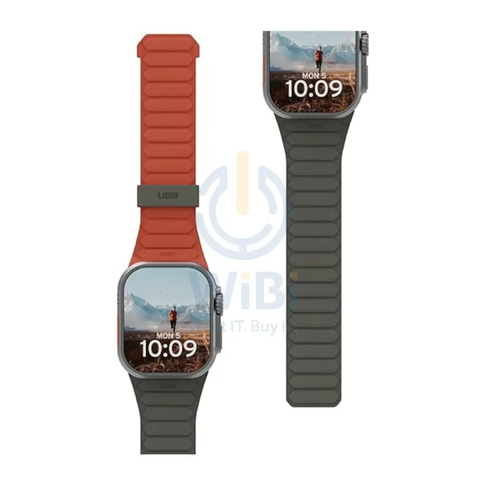 UAG Pathfinder Strap for Apple Watch 49/45/44/42mm - Olive/Rust Accessories > Smart Watches > Straps