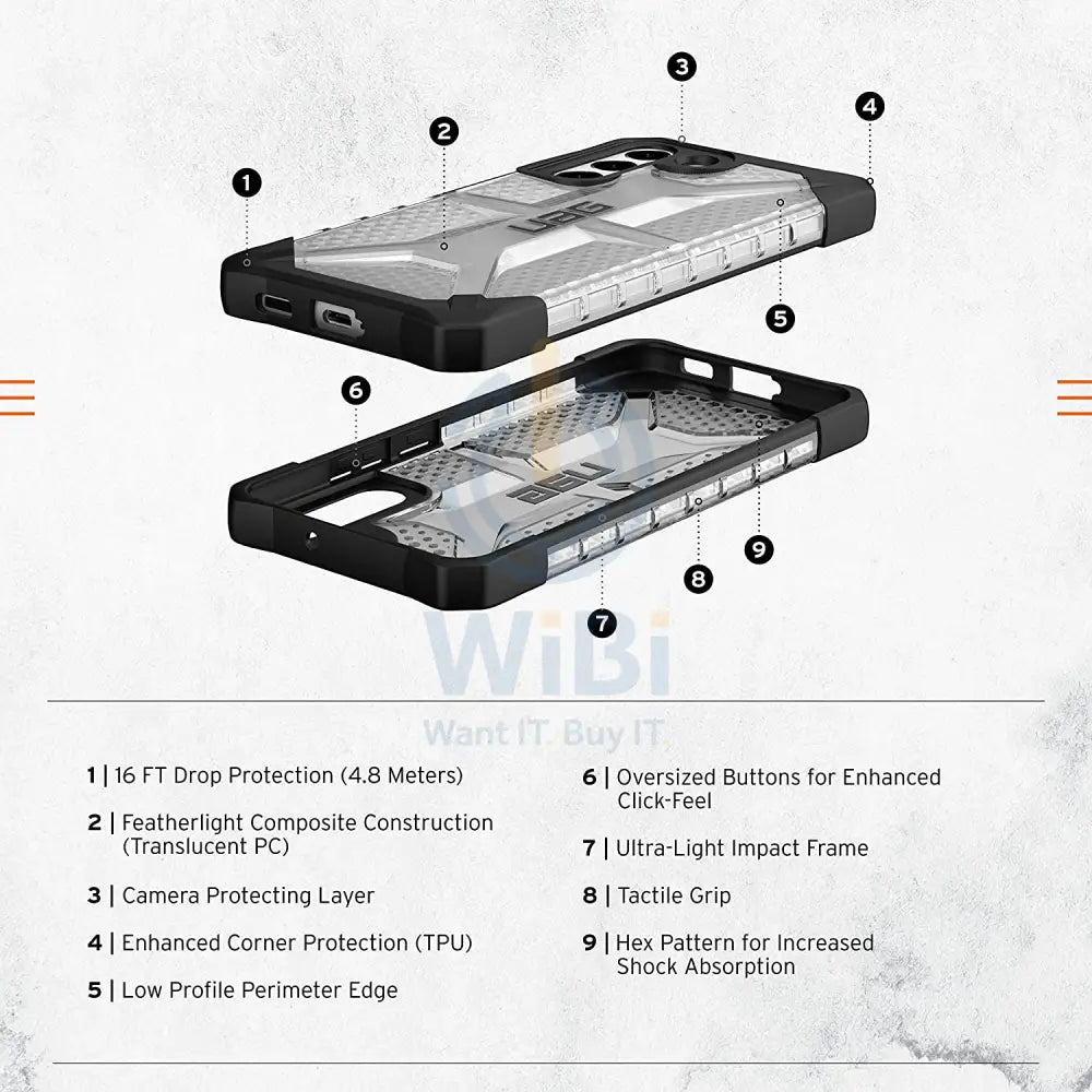 UAG Samsung Galaxy S22 Plus Plasma Case - Ice Accessories > Mobiles & Tablets > Mobiles > Screen Protectors & Covers