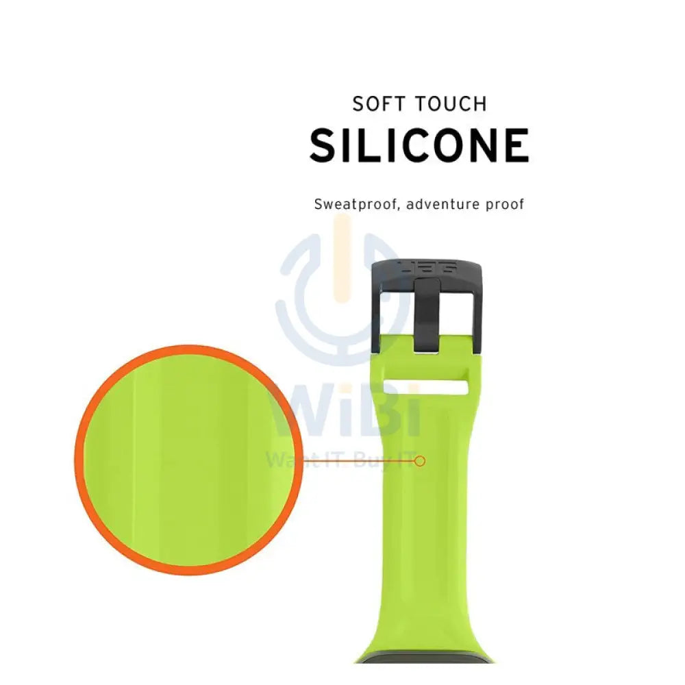 UAG Silicone Scout Strap - Apple Watch 42mm / 44mm / 45mm / Billie Neon Green