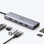 UGreen 6 in 1 Multifunctional USB HUB Type C - 3x USB 3.2 Gen 1 / HDMI 4K 60Hz / SD and TF card Reader Gray (60383