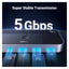 UGREEN CM662 Switch Selector 2 In 4 out Sharing Switch Hub With Remote 5Gbps / 3x USB A / 1x USB C / Black Accessories