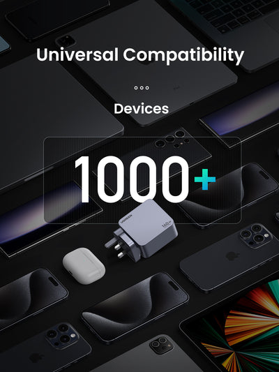 يوجرين  برو منفذ  سريع شاحن  160W / يو اس بي/ يو اس بي