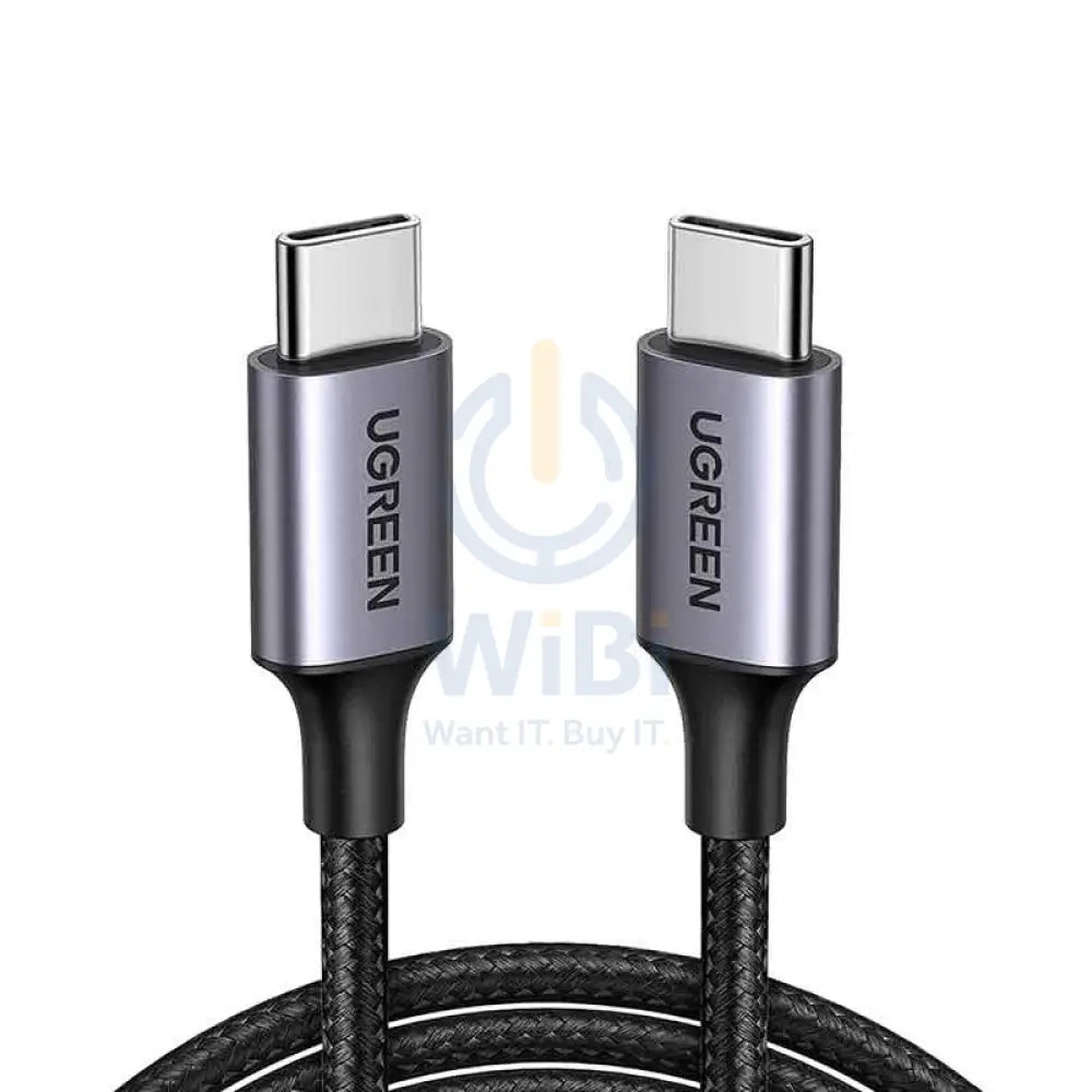 UGREEN USB 2.0 C M/M Round Cable Nickel Plating Aluminum Shell 1m (Gray Black) Accessories > Cables & Converters >