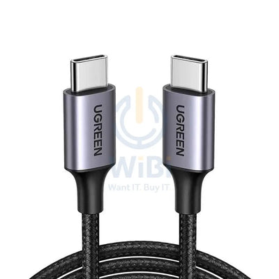 UGREEN USB 2.0 C M/M Round Cable Nickel Plating Aluminum Shell 1m (Gray Black) Accessories > Cables & Converters >
