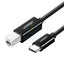 UGREEN USB-C Male to USB-B 2.0 Male Printer Cable ABS Plastic Case - 1Meter / Black Accessories > Mobiles & Tablets >