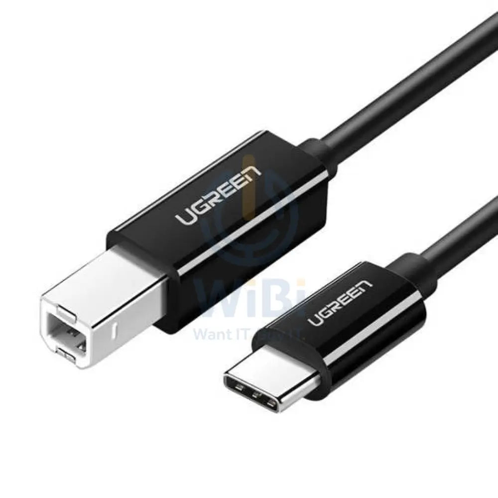 UGREEN USB-C Male to USB-B 2.0 Male Printer Cable ABS Plastic Case - 1Meter / Black Accessories > Mobiles & Tablets >