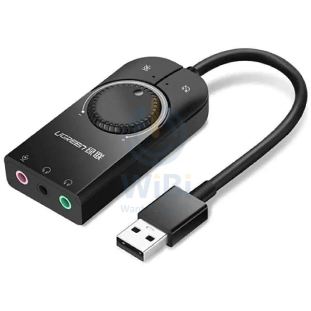 UGREEN USB External Stereo Sound Adapter 15cm - Black Accessories > Cables & Converters > Cables > Offer Zone