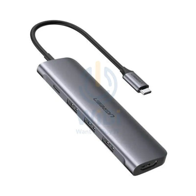 UGREEN USB Type C to HDMI 4K@30hz/1080p@60Hz + USB 3.0 * 3 + PD Power Converter (CM136 50209) Accessories > Cables &