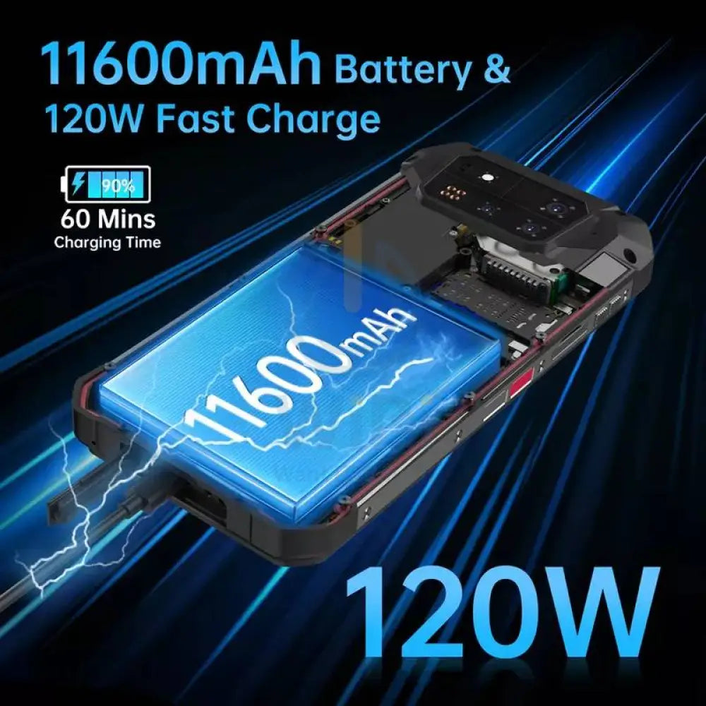 Unihertz 8849 Tank 4 Pro with DLP Projector - 6.73-inch / 11600mAh / 32GB / 512GB / 5G / Black Mobiles & Tablets >
