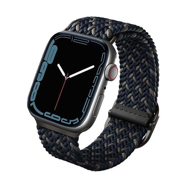 Uniq Aspen Designer Edition Braided Apple Watch Strap 42/44/45mm – Obsidian Blue Accessories > Smart Watches