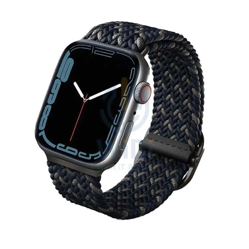 Uniq Aspen Designer Edition Braided Apple Watch Strap 42/44/45mm – Obsidian Blue Accessories > Smart Watches