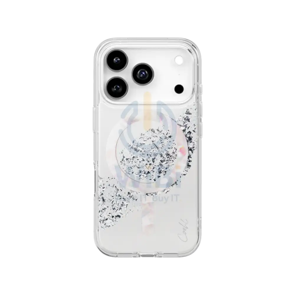 Uniq Coehl Crystelle Magclick Charging for Apple iPhone 17 Pro (2025) 6.3’’ - Sparkling Silver Accessories > Mobiles &