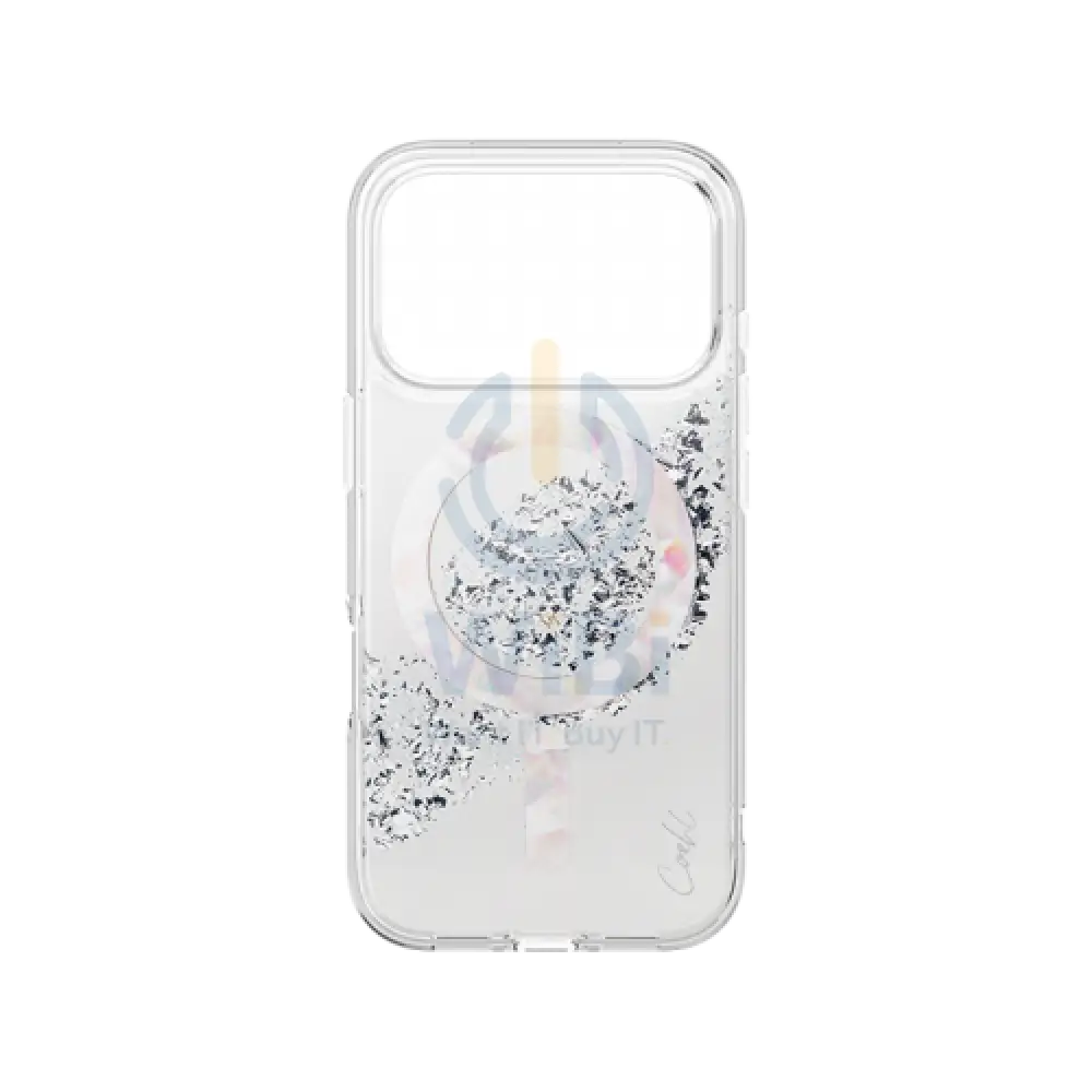 Uniq Coehl Crystelle Magclick Charging for Apple iPhone 17 Pro (2025) 6.3’’ - Sparkling Silver Accessories > Mobiles &
