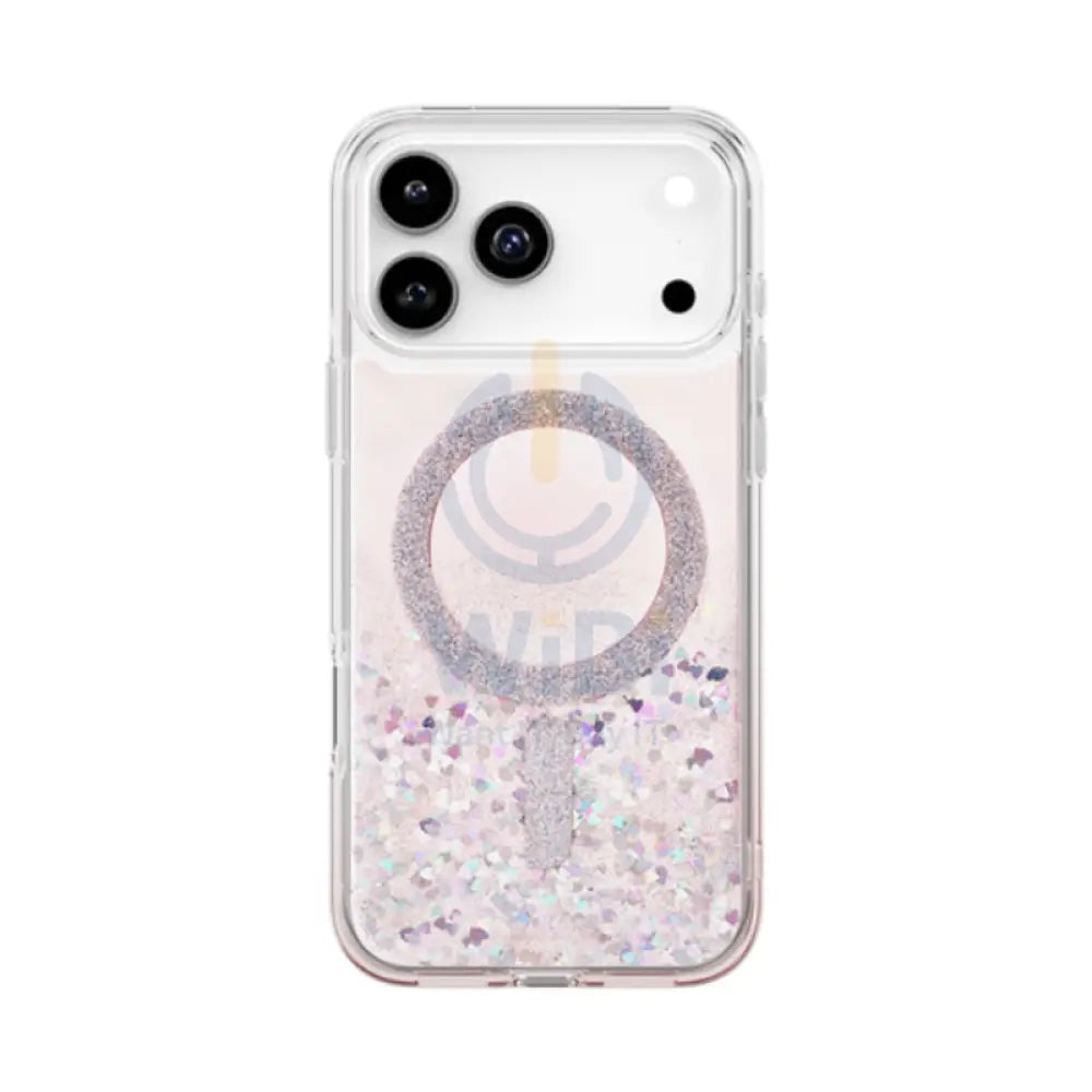 Uniq Coehl Solea Magclick Charging Case For Apple iPhone 17 Pro - Glitter Hearts Accessories > Mobiles & Tablets >