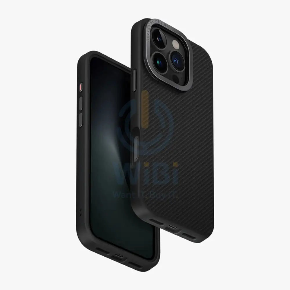 UNIQ HYBRID IPHONE 16 PRO (2024) 6.3 MAGCLICK CHARGING KEVA MAX WITH CAMERA STAND - CARBON BLACK Accessories > Mobiles