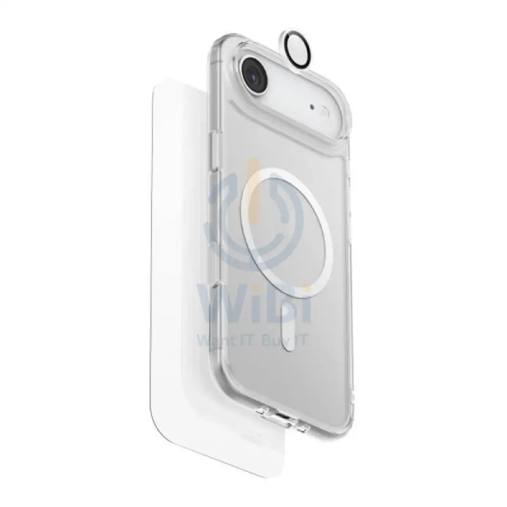 Uniq Hybrid Magclick Charging Clearvue 360 Essential Bundle Pack for Apple iPhone Air - Clear Accessories > Mobiles &