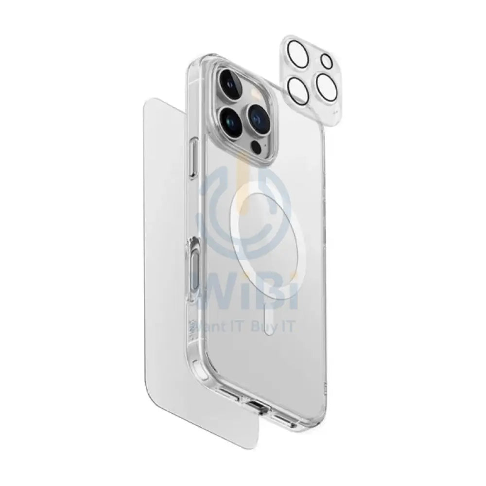 Uniq Hybrid Magclick Charging Clearvue 360 Essential - iPhone 16 Pro Max / Bundle Pack Accessories > Mobiles & Tablets