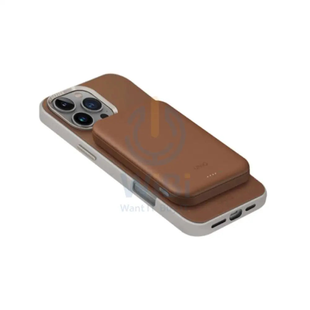 Uniq Lyden Lexa MagSafe Wireless Power Bank - 5000mAh / USB-C / Caramel Accessories > Power Bank