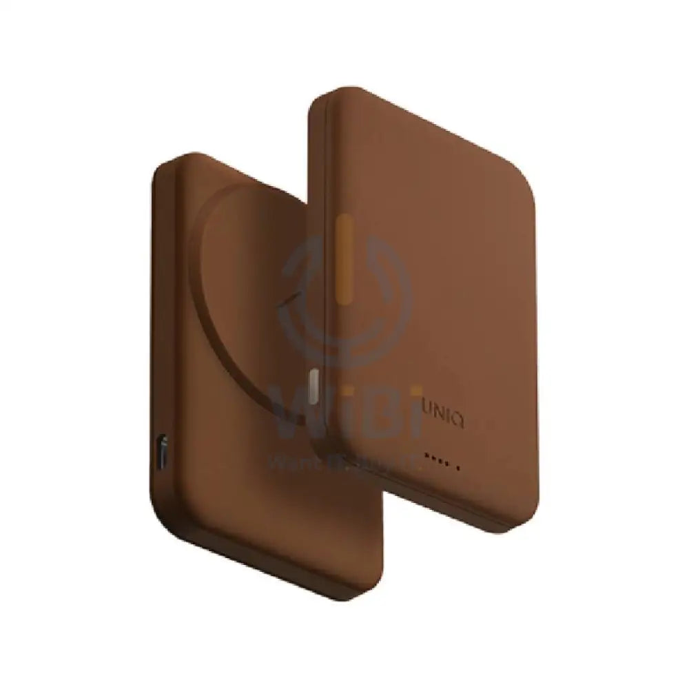 Uniq Lyden Lexa MagSafe Wireless Power Bank - 5000mAh / USB-C / Caramel Accessories > Power Bank