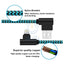 USB A to Lightning Charging Cable - Lightning / Blue / Pack of 3 - Cable