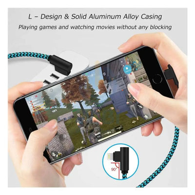 USB A to Lightning Charging Cable - Lightning / Blue / Pack of 3 - Cable