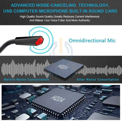 USB Microphone for Computer - USB 2.0 / Black