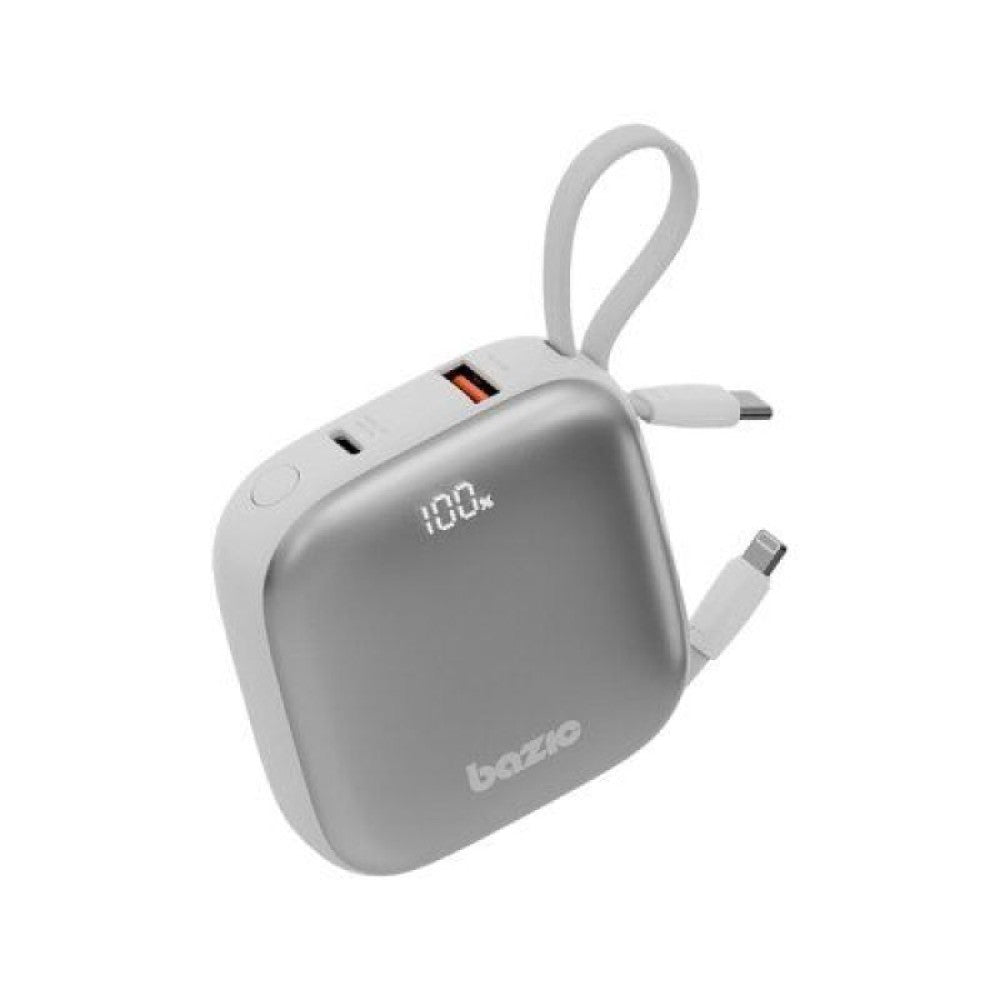 Bazic GoPower Fusion 4 في 1 طاقة  مع in يو اس بي و لايتننج كابل - فانيليا