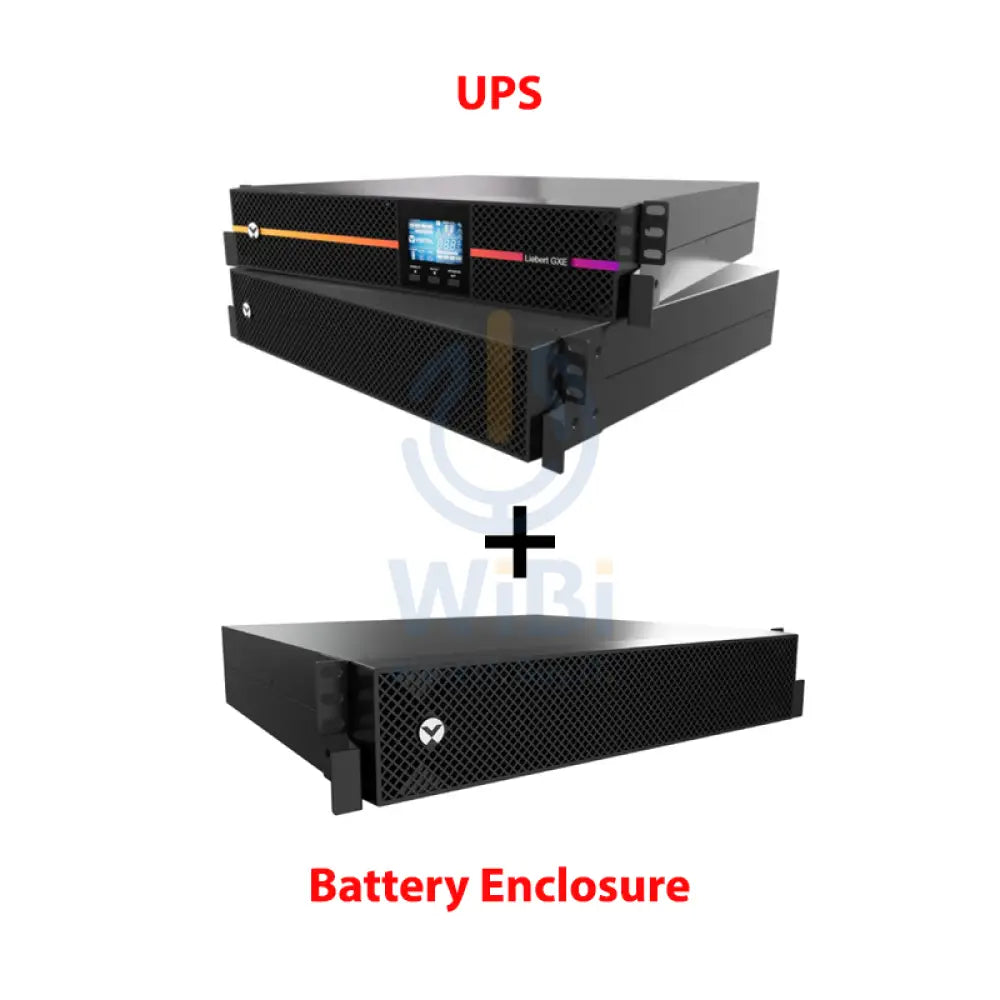 VERTIV Liebert GXE3-3000IRT2UXL - 2700Watts / 3000VA / Rack(2U) + GXE3-EBC72VRT2U External Battery Cabinets - Bundle