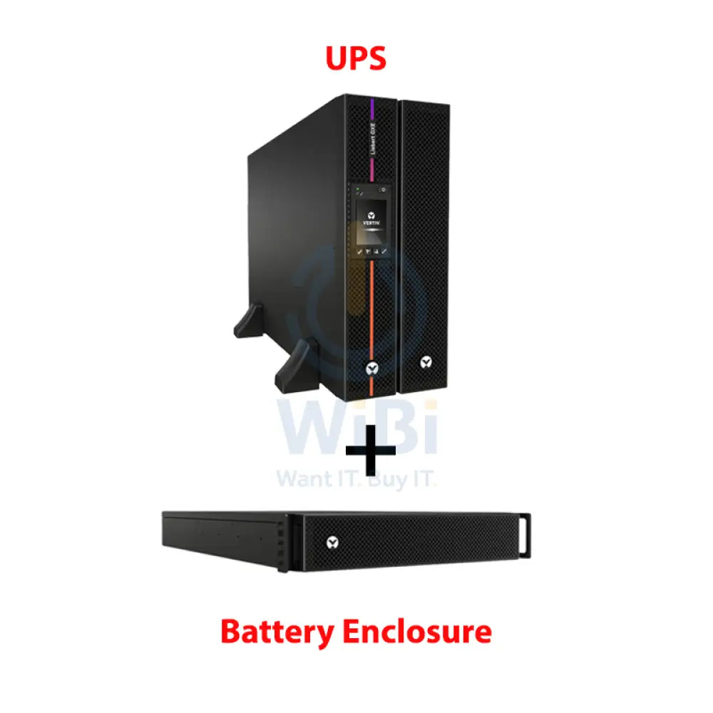 VERTIV Liebert GXE3-6000IRT4UXL - 6000Watts / 6000VA / Rack(4U) + GXE3-EBC192VRT2U External Battery Cabinets - Bundle