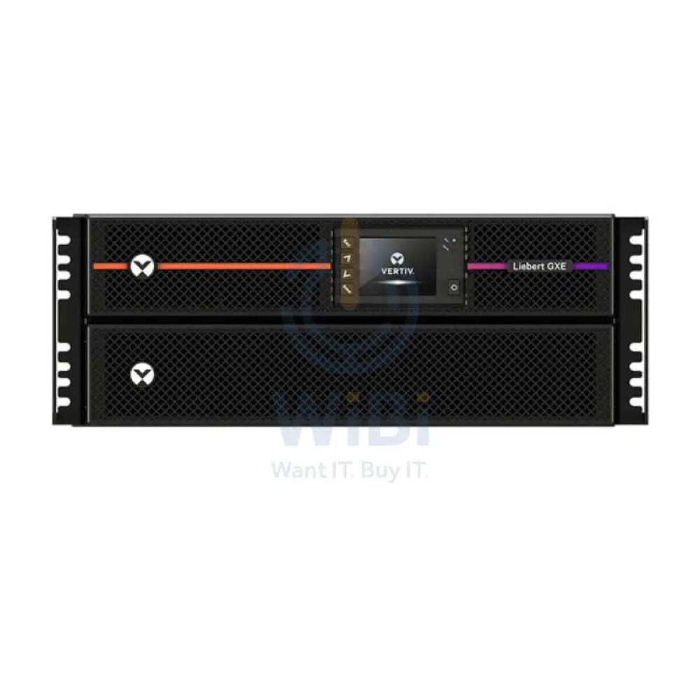 VERTIV Liebert Liebert GXE3-6000-6000IRT4UXL - 6000 واط / 6000 فولت أمبير / حامل(4U) + GXE3-EBC192VRT2Uبطارية خزائن  خارجية  - الحزمة