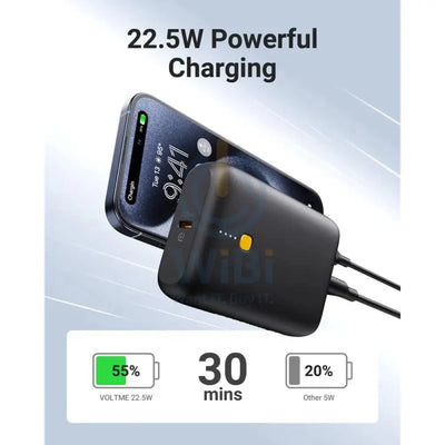 VOLTME Hypercore Lite Power Bank - 10000mAh / 22.5W / USB-C / USB-A / Black Accessories > Power Bank