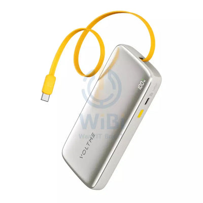 VOLTME Hypercore Rollz Power Bank Built-in Retractable Cable - 10000mAh / 30W / USB-C / Grey Accessories > Power Bank