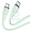 VOLTME Powerlink Moss Liquid Silicon Cable - 1 Meter / 100W / USB-C / Emarker Green Accessories > Cables & Converters >